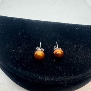 925 sterling silver freshwater pearl earrings